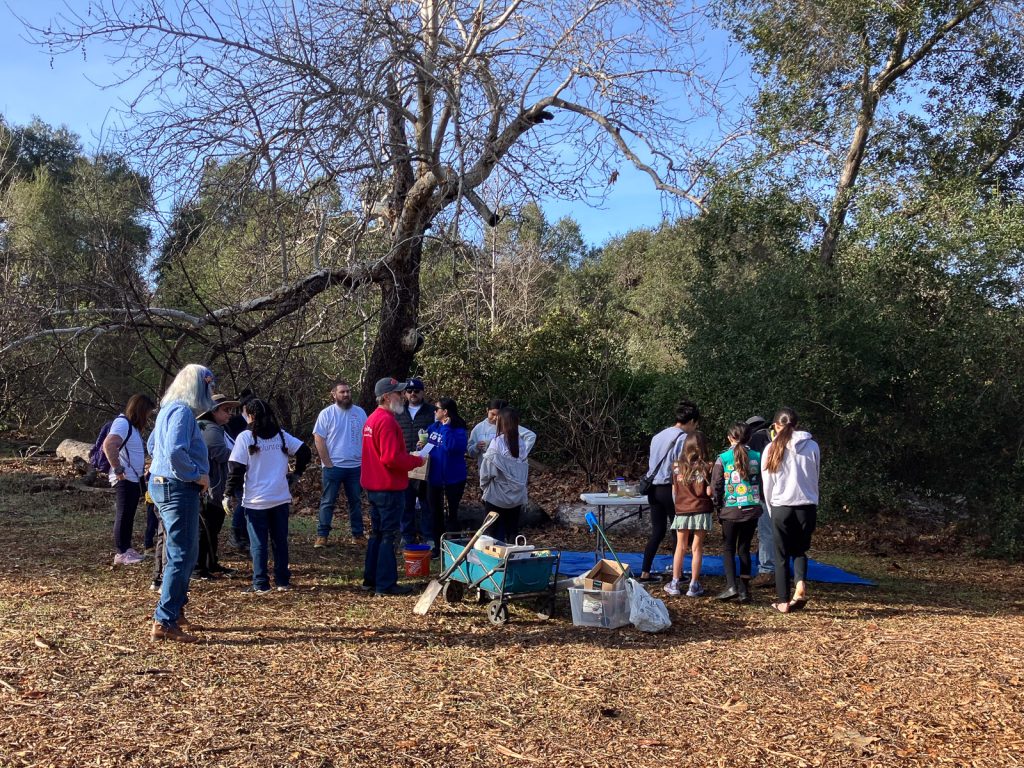 Setting up for Wildflower Workshop